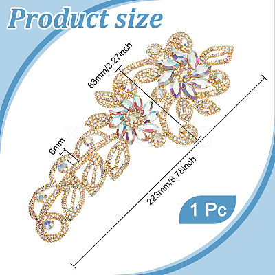 1Pc Rhinestone Sew On Ornament Accessories FIND-FG0003-06-1