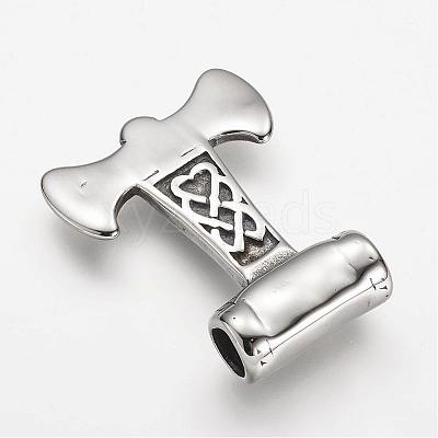 304 Stainless Steel Pendants STAS-F063-56-1