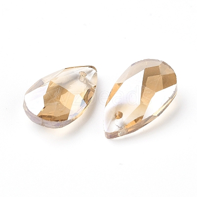 Faceted Glass Pendants X-GLAA-F069-S-A18-1