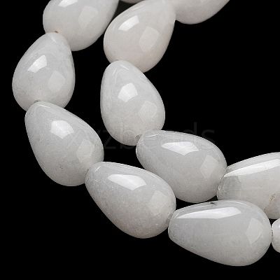 Natural White Jade Beads Strands G-B106-A31-02-1