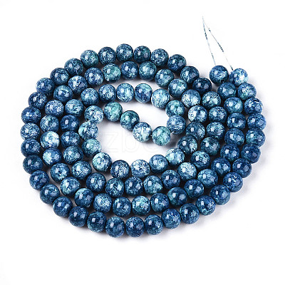 Baking Paint Glass Beads Strands DGLA-N016-8mm-10-1