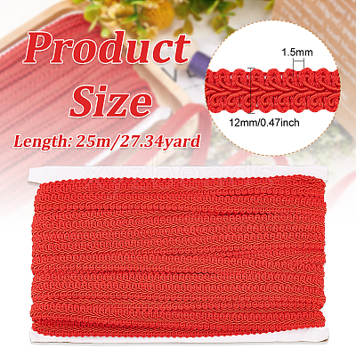 Polyester Centipede Lace Ribbons SRIB-WH0011-066A-1