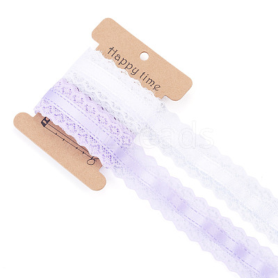 4 Yards 2 Colors Polyester Lace Trim OCOR-TADJ0001-02A-1