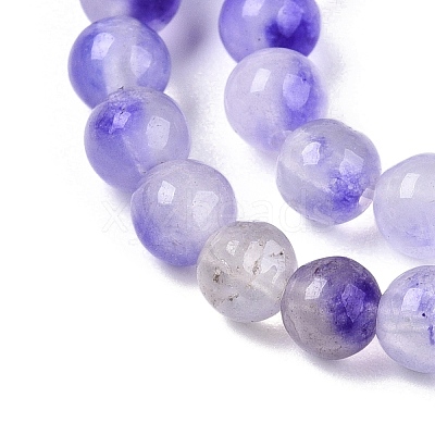 Dyed Natural White Jade Beads Strands G-T140-4mm-A09-1