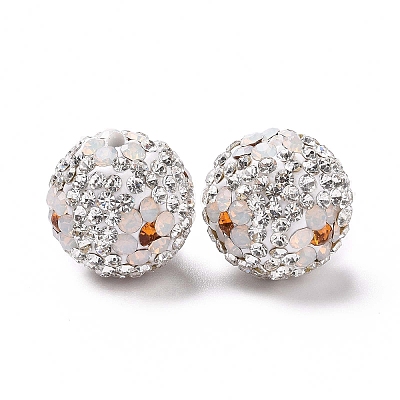 Polymer Clay Rhinestone Beads RB-L029-03I-1