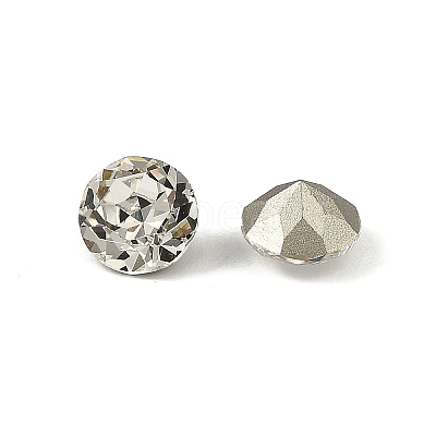 Glass Rhinestone Cabochons GLAA-A018-8mm-001-1