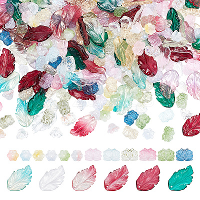 300Pcs 3 Style Glass Pendants GLAA-AR0001-43-1