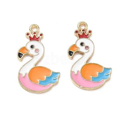 Alloy Enamel Pendants AL-CBAD3B4-02G-1