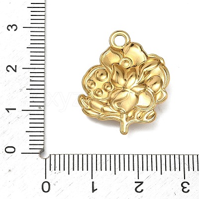 304 Stainless Steel Pendants STAS-C168-02E-G-1