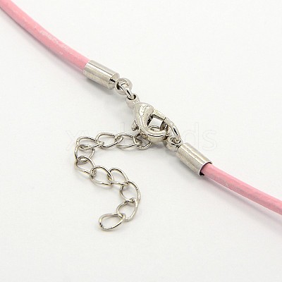 Leather Cord Necklace Making MAK-F002-M-1