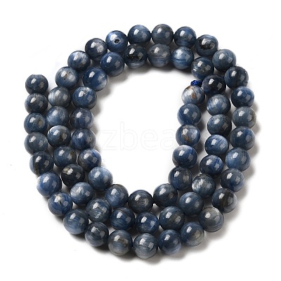Natural Kyanite/Cyanite/Disthene Round Beads Strands G-O017-6mm-04C-1
