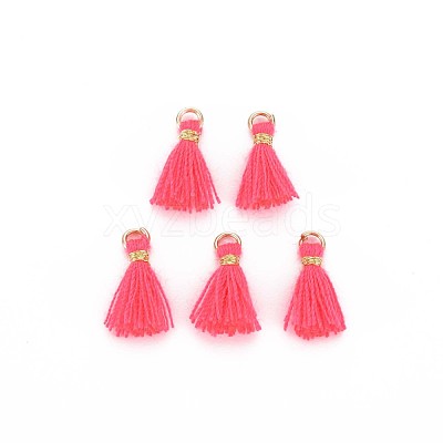 Polycotton(Polyester Cotton) Tassel Pendant Decorations X-FIND-S281-29-1