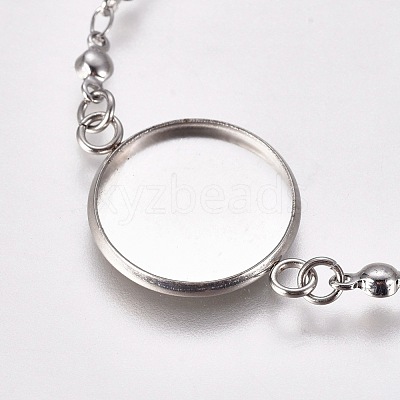 Tarnish Resistant 304 Stainless Steel Bracelet Making STAS-L248-001P-1