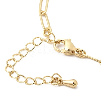 3.5MM Brass Paperclip Chain Bracelet Making MAK-K024-10G-1