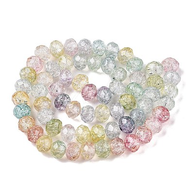 Transparent Glass Beads Strands GLAA-T023-10mm-A07-1