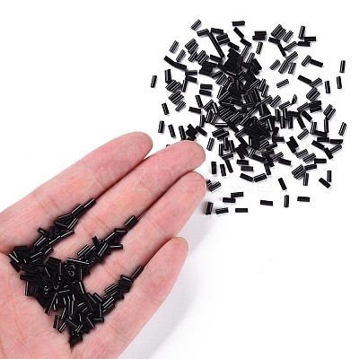 Opaque Colours Glass Bugle Beads SEED-N005-001-B04-1