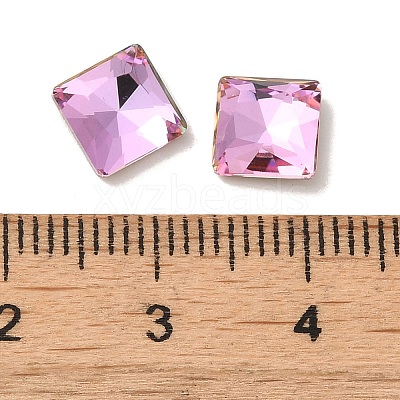 Glass Rhinestone Cabochons RGLA-P037-06B-D223-1