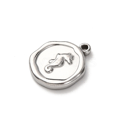 304 Stainless Steel Pendants STAS-I348-02P-03-1