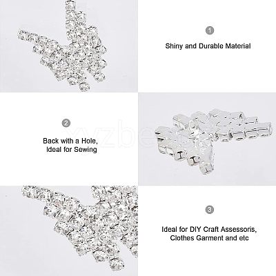 20Pcs 2 Styles Alloy Rhinestone Cabochons FIND-CA0006-51-1