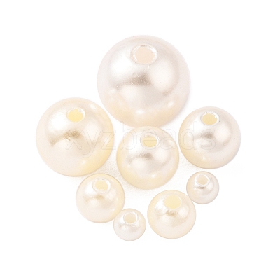 5 Sizes Imitated Pearl Acrylic Beads OACR-YW0001-28-1
