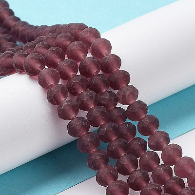Transparent Glass Beads Strands X1-EGLA-A034-T6mm-MD13-1