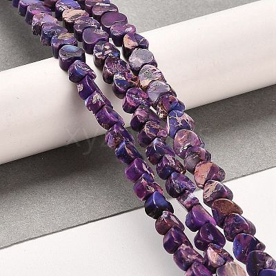 Synthetic Regalite/Imperial Jasper/Sea Sediment Jasper Beads Strands G-F765-D03-01-1