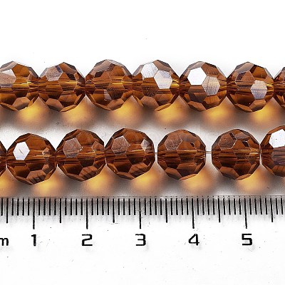 Electroplate Transparent Glass Beads Strands EGLA-A035-T10mm-A04-1