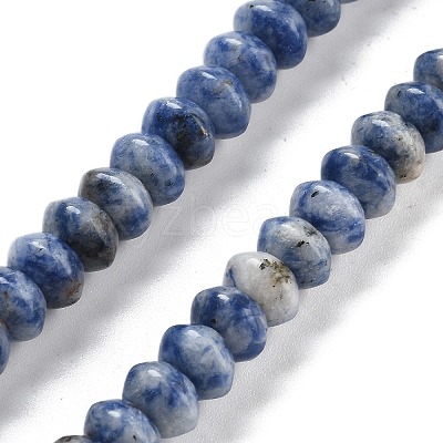 Natural Blue Spot Jasper Beads Strands G-P559-A15-01-1