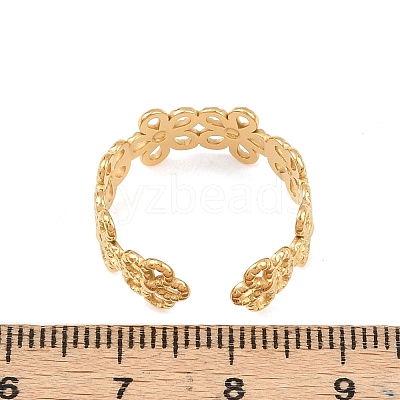 304 Stainless Steel Cuff Open Rings LS-RJEW-P175-01A-G-1