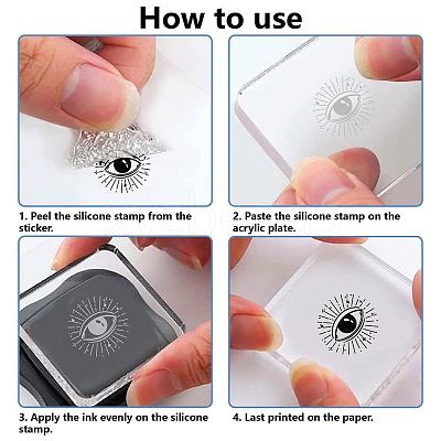Plastic Stamps DIY-WH20018-0053-1