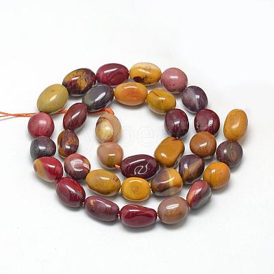 Natural Mookaite Beads Strands G-R445-8x10-11-1