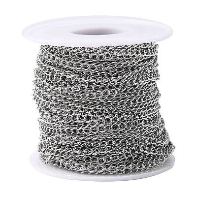 Tarnish Resistant 304 Stainless Steel Curb Chains CHS-Q001-11-1