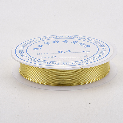 Round Copper Jewelry Wire CWIR-Q006-0.7mm-G-1