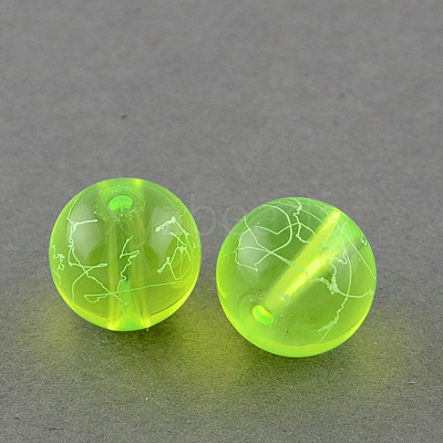 Drawbench Transparent Glass Beads Strands GLAD-Q012-6mm-07-1