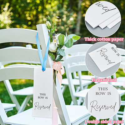 12Pcs Paper Seat Reserved Sign Hanging AJEW-SP0004-48A-1
