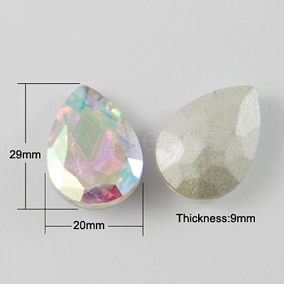 Glass Point Back Rhinestone RGLA-Q004-8-1