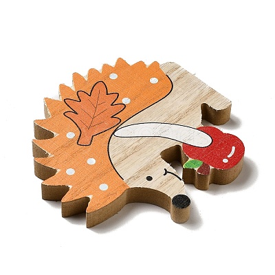 Autumn Single Face Printed Wood Cabochons WOOD-I010-01D-1