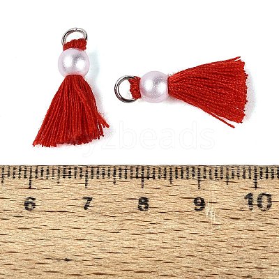 Polycotton(Polyester Cotton) Tassel Pendant Decorations FIND-T052-13I-1