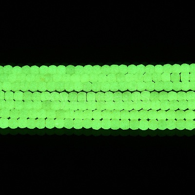 Synthetic Luminous Stone Beads Strands G-C086-01B-11-1