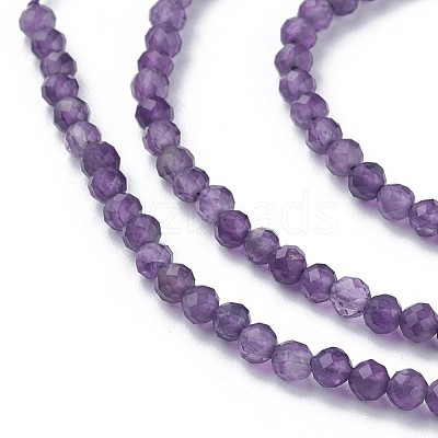 Natural Amethyst Beads Strands G-F619-12-3mm-1
