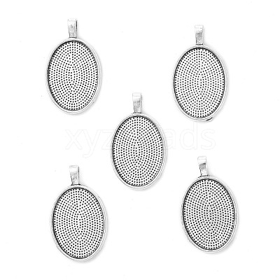 Alloy Pendant Cabochon Settings PALLOY-E436-88AS-1