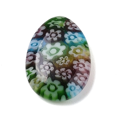 Handmade Millefiori Glass Pendants LAMP-G166-06F-1