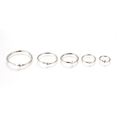 Iron Loose Leaf Book Binder Hinged Rings LS-X-IFIN-T004-03P-1