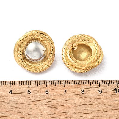 304 Stainless Steel Stud Earrings EJEW-D319-10G-1