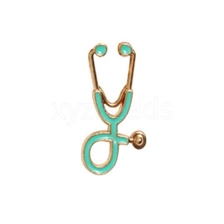 Medical Echometer Enamel Pin JEWB-WH0023-18G-03-1