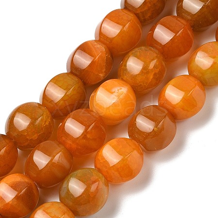 Dyed Natural Agate Beads Strands G-H087-E01-01C-1