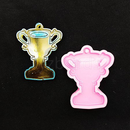 Graduation Season Theme Silicone Keychain Pendnat Molds AJEW-M221-04B-1