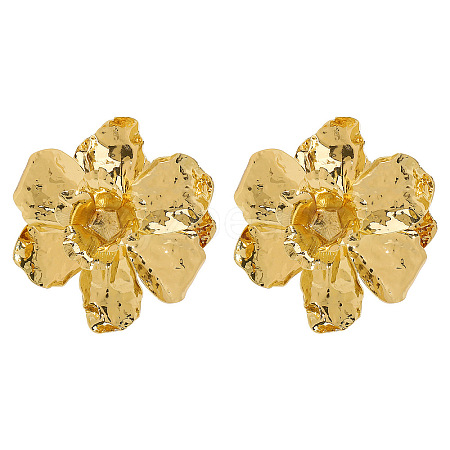 Alloy Stud Earrings EJEW-D300-02G-06-1