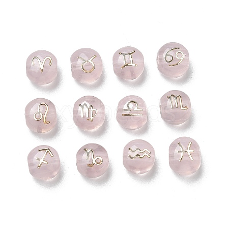 12Pcs Transparency Glass Beads GLAA-Q001-03A-1