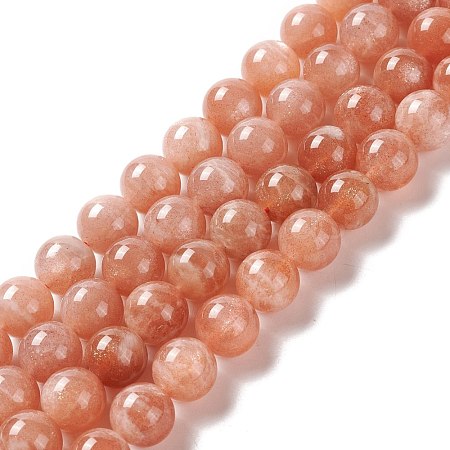 Natural Sunstone Beads Strands G-A205-28C-1